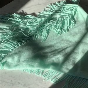 Mint colored cashmere wrap